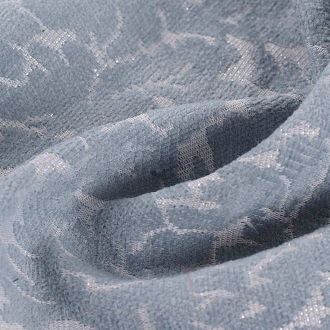 Light Blue Abstract Jacquard, Acrylic-Poly