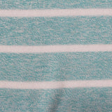White Horizontal-Stripe Jersey Knit, Viscose-Poly — photo 3