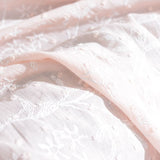 White Floral Voile, Cotton — photo 3