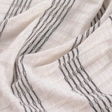 Dark Grey Stripes Rib Knit, Poly-Viscose — photo 3