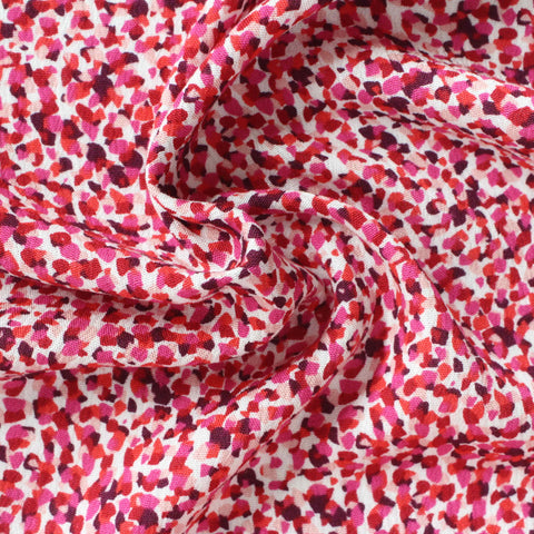 Pink Flecks Woven, Viscose