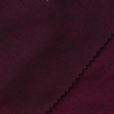 Brushed Viscose Polyester Stretch Chunky Knit Fabric, 240 gsm, 160 cm — Purple