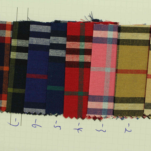 Red Plaid Woven, Cotton, 125 gsm, 145 cm, ref EF-206452