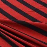 Red Vertical-Stripe Woven, Polyester — photo 3