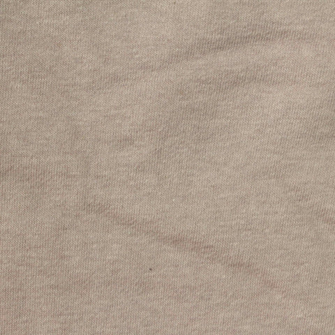Brushed Cotton Polyester Stretch French Terry Fabric, 360 gsm, 165 cm — Beige