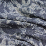 White Floral French Terry, Cotton-Poly — photo 3