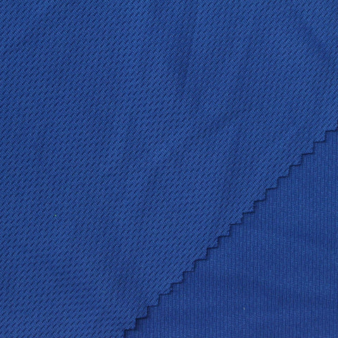 100% Polyester Birdseye Knit Fabric, 145 gsm, 170 cm — Blue