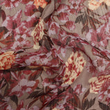 Cream Bold-Floral Woven, Polyester — photo 3