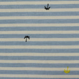 Blue Stripes Knit, Viscose-Poly — photo 3