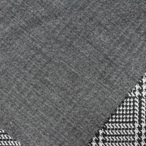 Black Houndstooth Jacquard, Polyester, 238 gsm