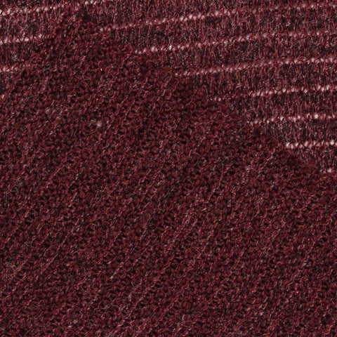 Marled Burgundy Flecks Chunky Knit, Poly-Viscose