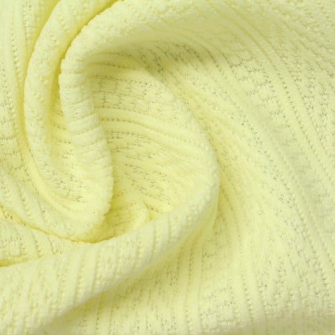 Light Yellow Stripes Chenille, Polyester