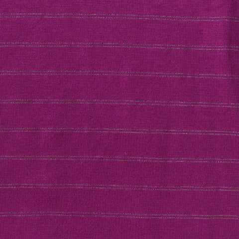 Grey Horizontal-Stripe Jersey Knit, Viscose, 230 gsm