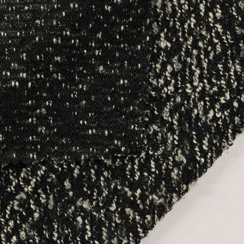 Black Marl French Terry, Poly-Acrylic