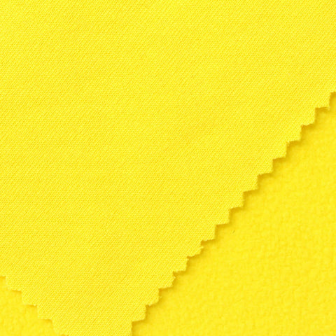 100% Polyester Fleece Fabric, 160 gsm, 160 cm — Yellow