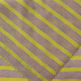 Yellow Horizontal-Stripe Rib Knit, Viscose-Nylon — photo 3