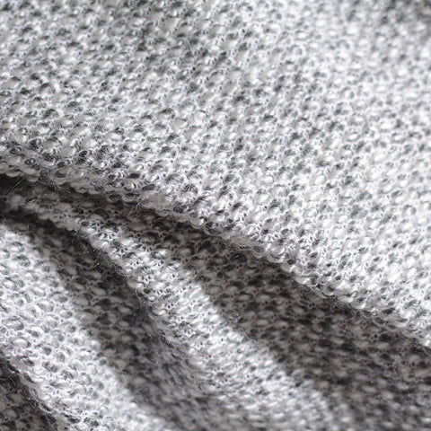 Grey Marl Chunky Knit, Poly-Acrylic