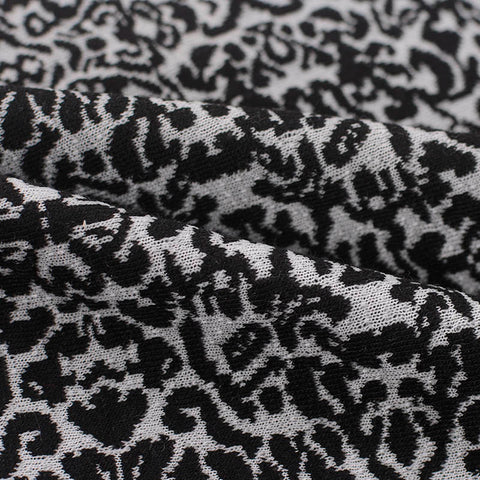 Black Damask Jacquard, Cotton-Poly