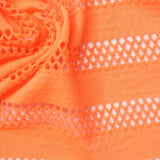 Jacquard Polyester Stretch Jersey Knit Fabric, 180 gsm, 158 cm — Orange — photo 3