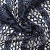 Dark Blue Vertical-Stripe Jacquard, Polyester — photo 3