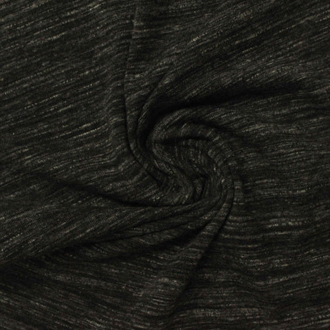 Dark Grey Marl Jersey Knit, Cotton-Poly, 200 gsm, ref EF-239623