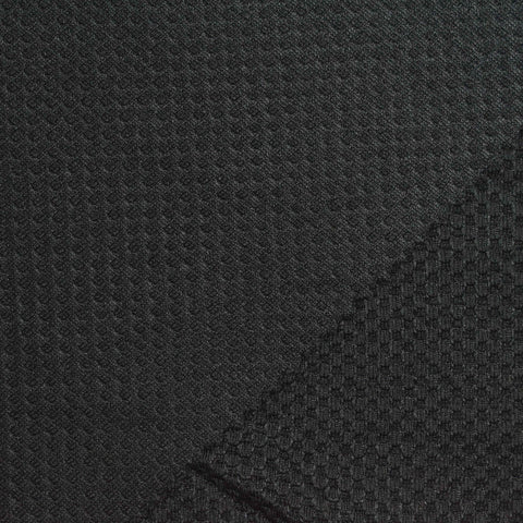 100% Polyester Knit Fabric, 260 gsm, 160 cm — Black