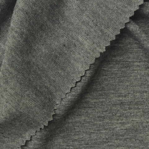 Grey Marl Jersey Knit, Poly-Viscose, 180 gsm, 176 cm