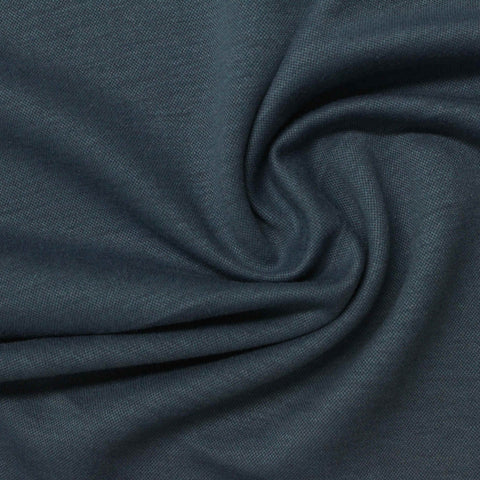 Dark Teal Marl Piqué Knit, Poly-Viscose