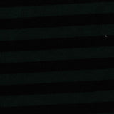 Dark Green Horizontal-Stripe Rib Knit, Viscose-Cotton — photo 3