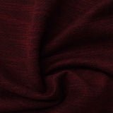 Deep Red Heathered-Marl French Terry, Poly-Cotton — photo 3