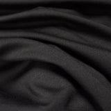 Viscose Nylon Stretch Ponte Knit Fabric, 329 gsm, 152 cm — Black — photo 3