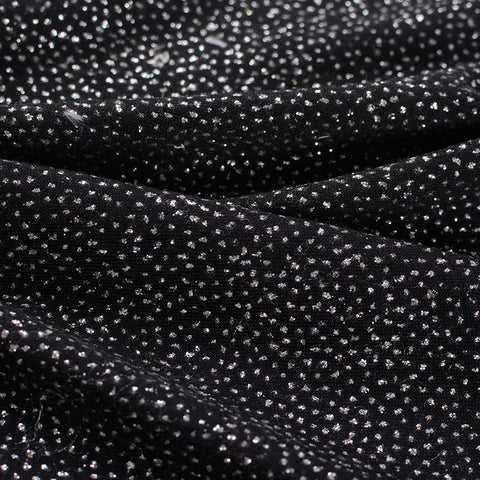 White Dots Jersey Knit, Viscose, 210 gsm