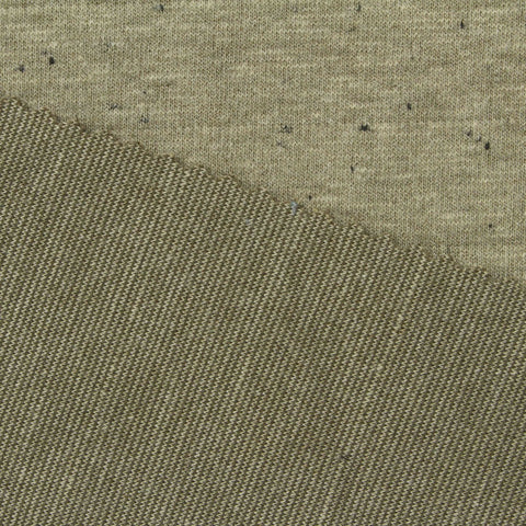 Polyester Viscose Stretch Ponte Knit Fabric, 275 gsm, 170 cm — Khaki