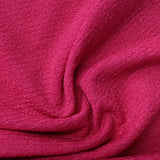 Polyester Stretch Chunky Knit Fabric, 210 gsm, 165 cm — Pink — photo 3