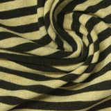 Dark Green Stripes Knit, Polyester — photo 3