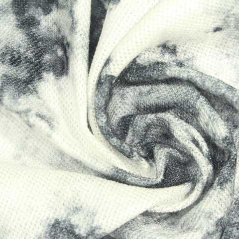 Grey Abstract Knit, Polyester, 160 gsm