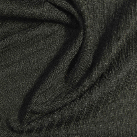 Dark Olive Ribbed Rib Knit, Polyester