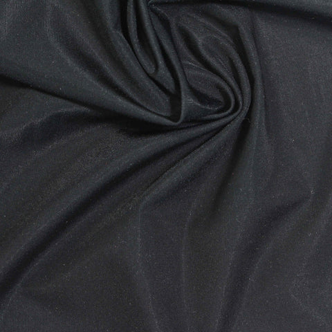 Nylon Stretch Jersey Knit Fabric, 95 gsm, 172 cm — Black