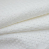 White Textured-Honeycomb Poplin, Cotton — photo 3