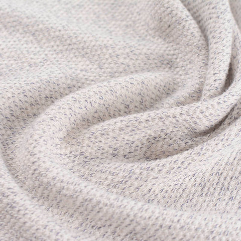 Dark Grey Marl Chunky Knit, Cotton, 203 gsm