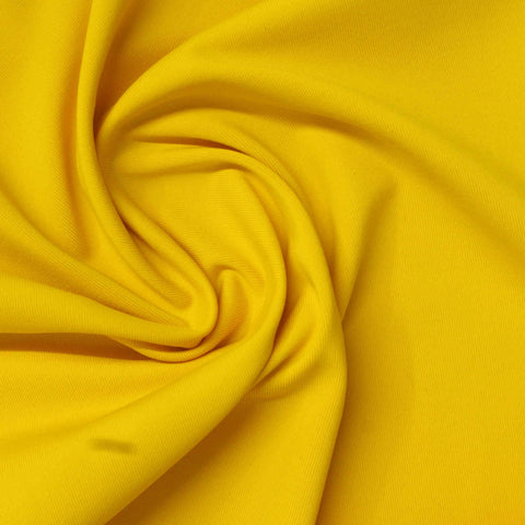 Nylon Stretch Jersey Knit Fabric, 190 gsm, 150 cm — Yellow