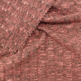 Peach Marl Rib Knit, Poly-Viscose — photo 3
