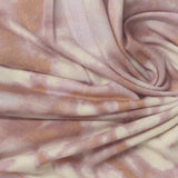 Printed Modal Polyester Stretch Jersey Knit Fabric, 180 gsm, 145 cm — Pink — photo 3