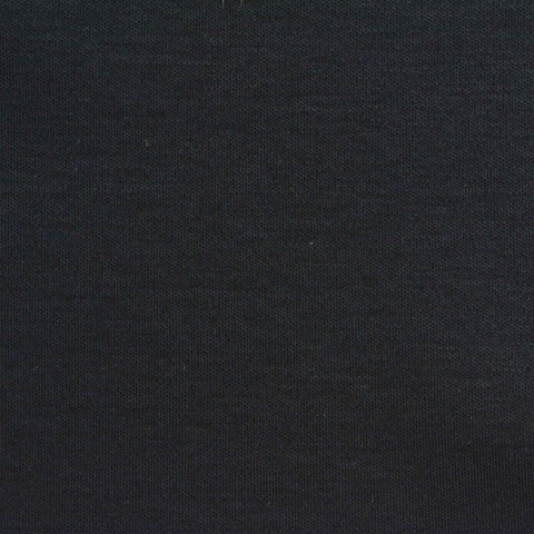 100% Cotton Interlock Knit Fabric, 195 gsm — Black