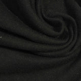 100% Cotton French Terry Fabric, 224 gsm, 170 cm — Black — photo 3