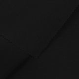 Viscose Nylon Stretch Bengaline Fabric, 257 gsm — Black — photo 3