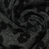 Black Leopard Chunky Knit, Polyester — photo 3