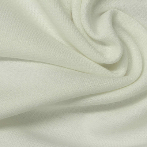 Brushed Polyester Viscose Stretch Knit Fabric, 280 gsm, 165 cm — Beige