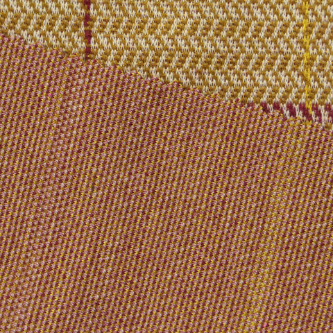 Mustard Plaid Jacquard, Cotton-Poly