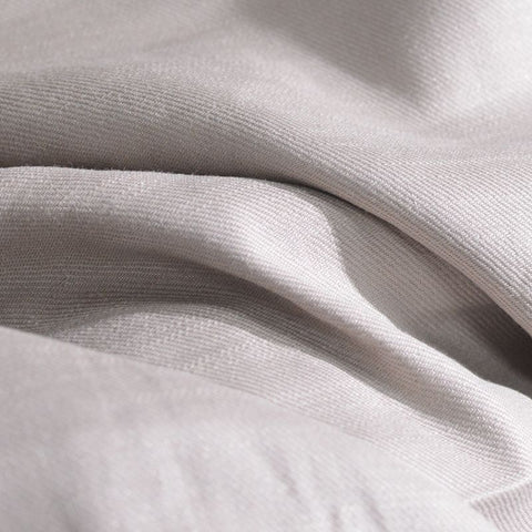 Cotton Linen Stretch Twill Fabric, 205 gsm — Grey